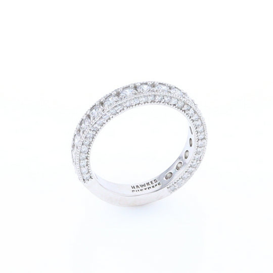 Diamond Encrusted Wedding Band