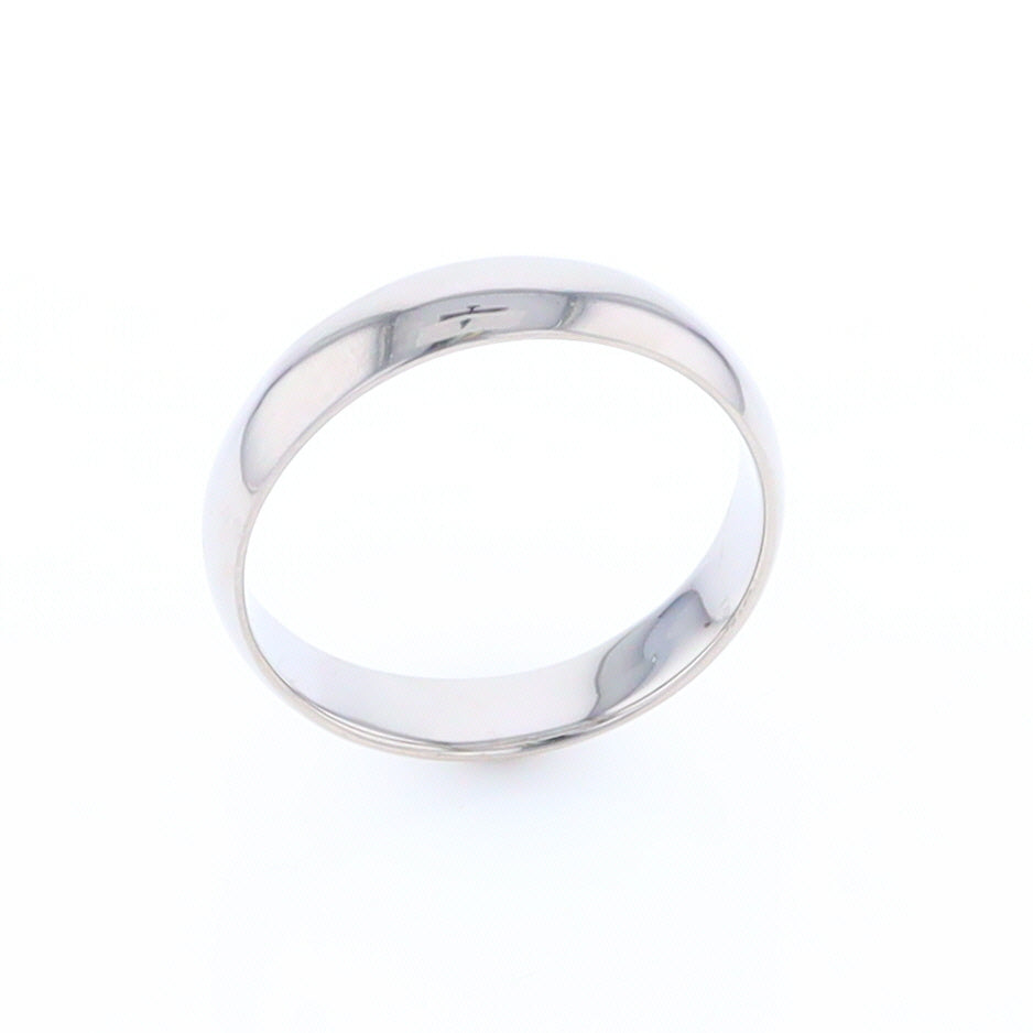 White Gold Standard Fit Wedding Band