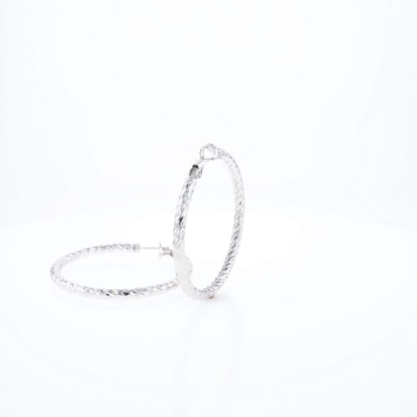 Diamond Cut Hoops