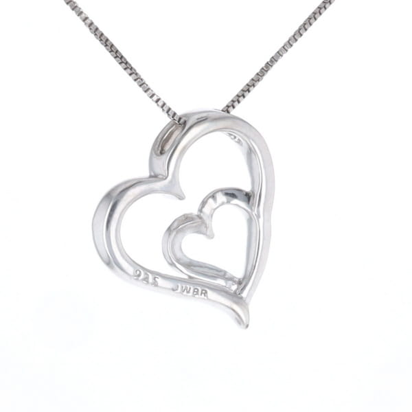 Double Heart Diamond Necklace