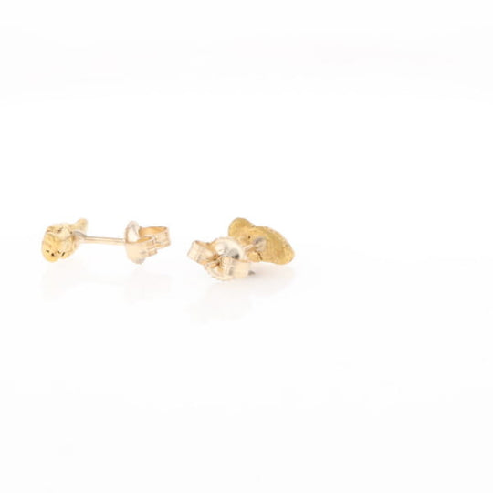 Natural Gold Nugget Stud Earrings