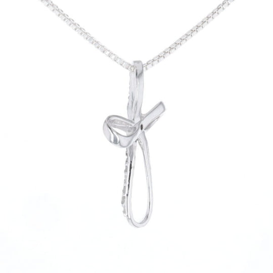 Open Loop Cross Necklace