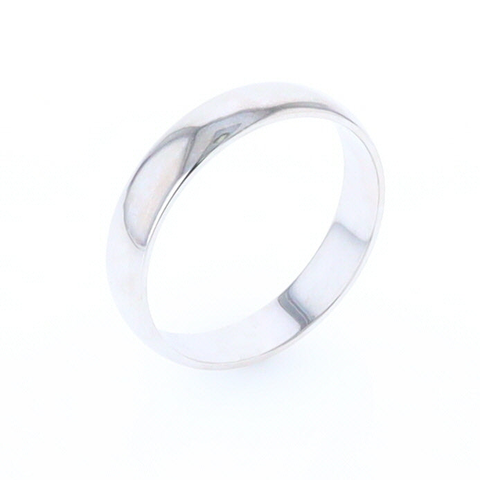 Standard Fit Wedding Band White Gold