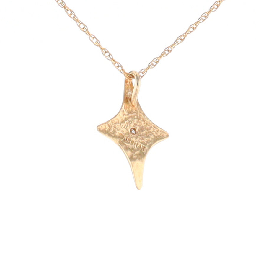 North Star Pendant Diamond Solitaire