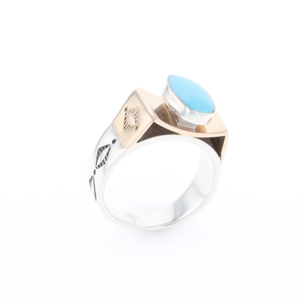 Bezel Set Turquoise Ring