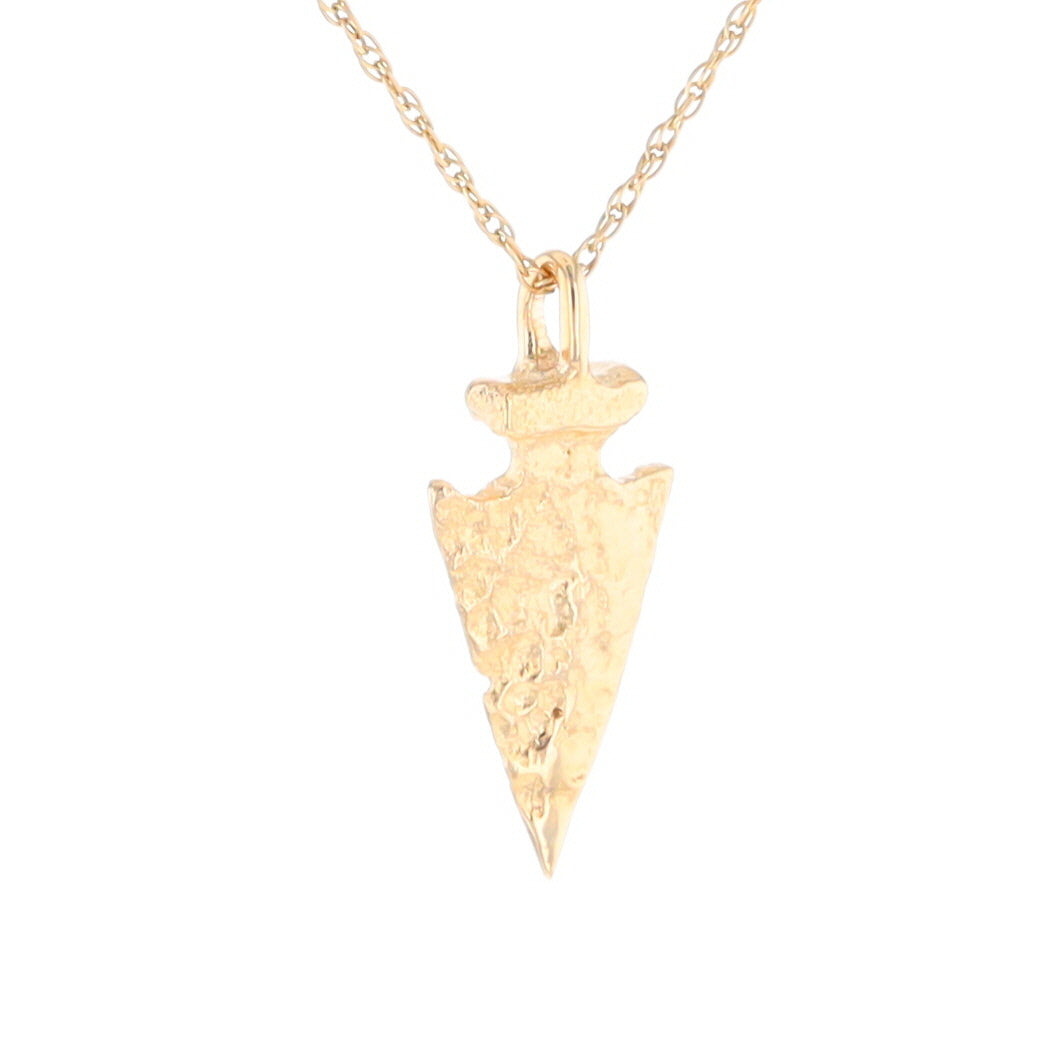 Gold Arrowhead Pendant