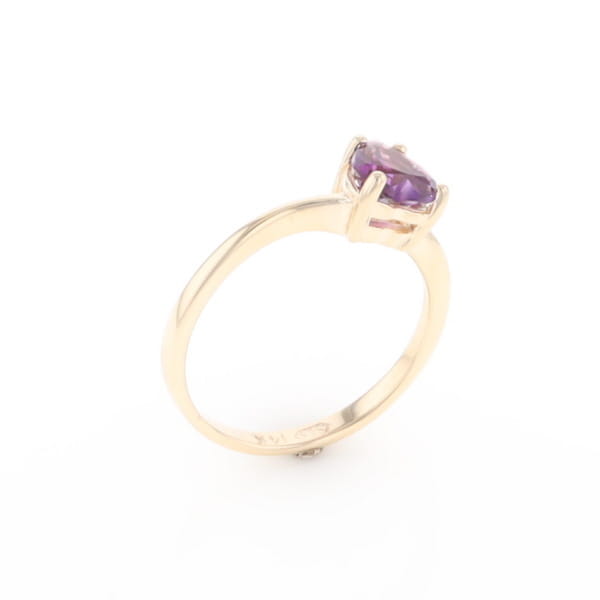 Heart Amethyst Ring