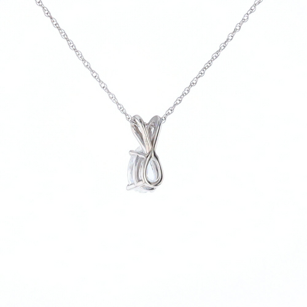 Pear Diamond Solitaire Pendant