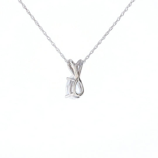 Pear Diamond Solitaire Pendant