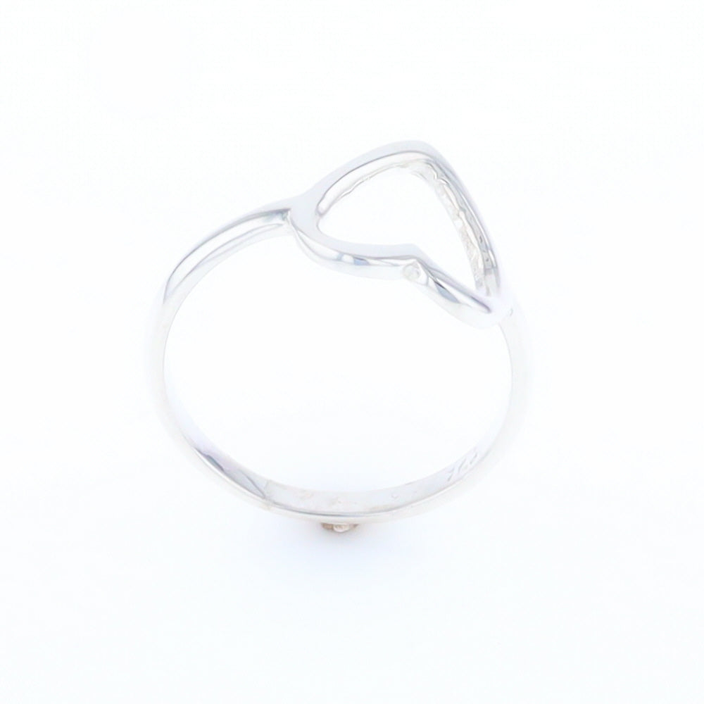 Sterling Silver Open Heart Ring