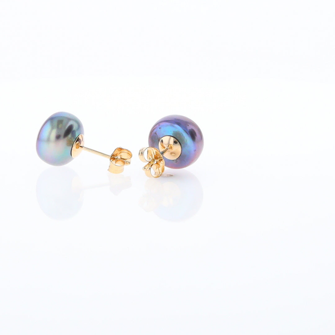 Tahitian Grey Pearl Studs