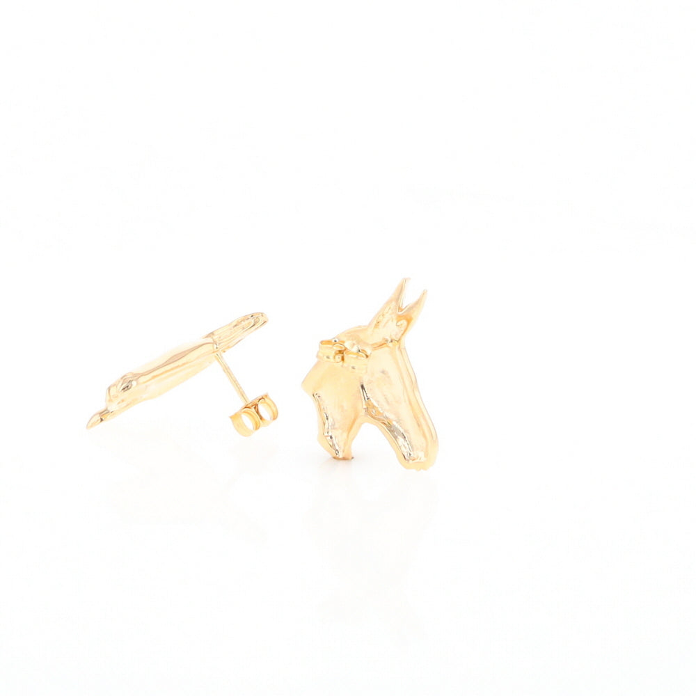 Gold Donkey Earrings