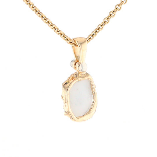 Gold Quartz Freeform Pendant (G2)