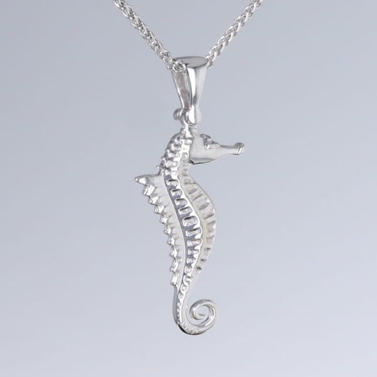 Opal Pendant Inlaid Realistic Sea Horse Design