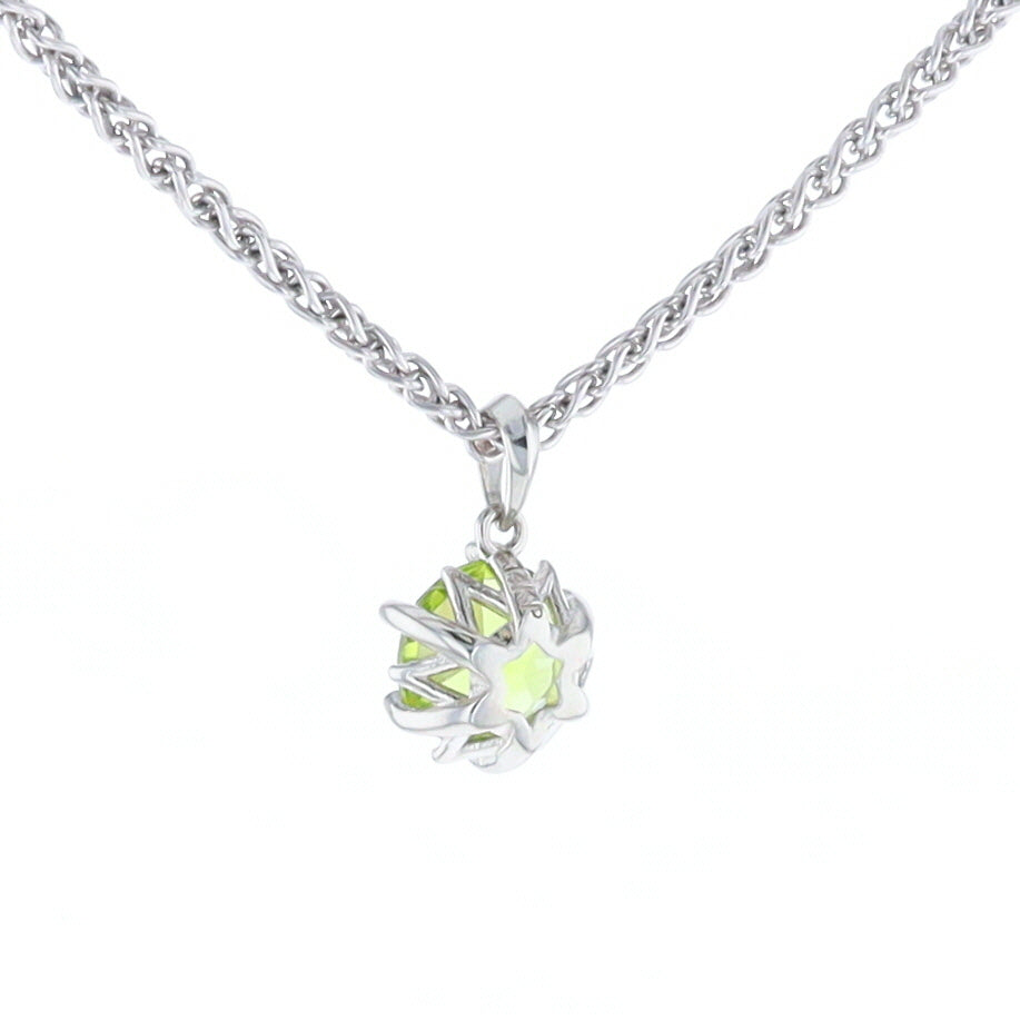 Solitaire Peridot Tulip Pendant