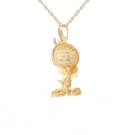 Gold Tweety Bird Pendant