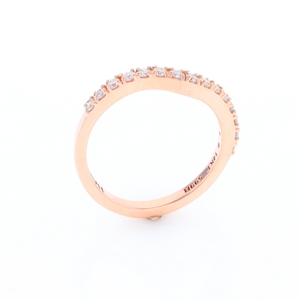 Rose Gold Diamond Wedding Band