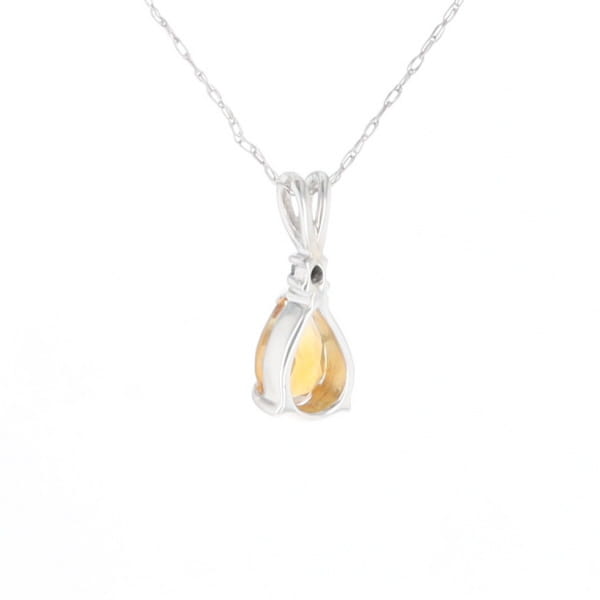 Citrine Pear Pendant