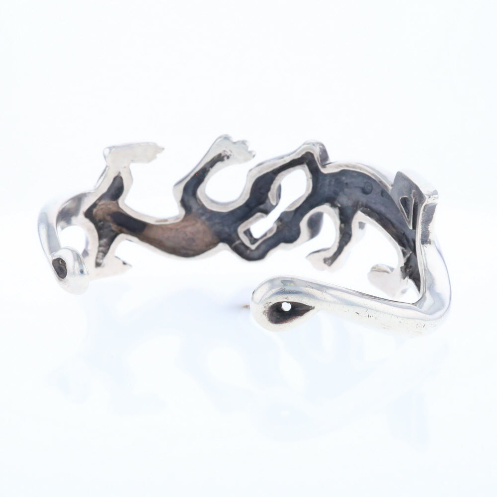 Sterling Silver Lizard Cuff Bracelet