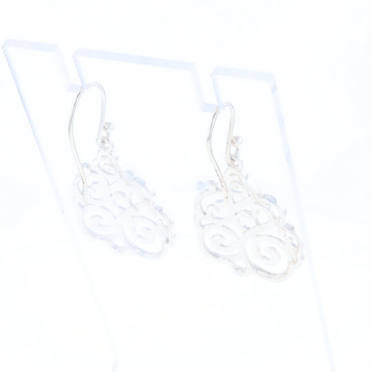 Drop Dangle Swirl Fishhook Earrings