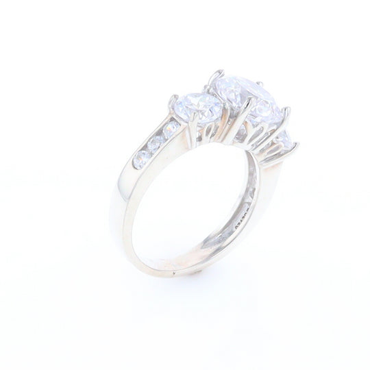 Three Stone Cubic Zirconia Ring