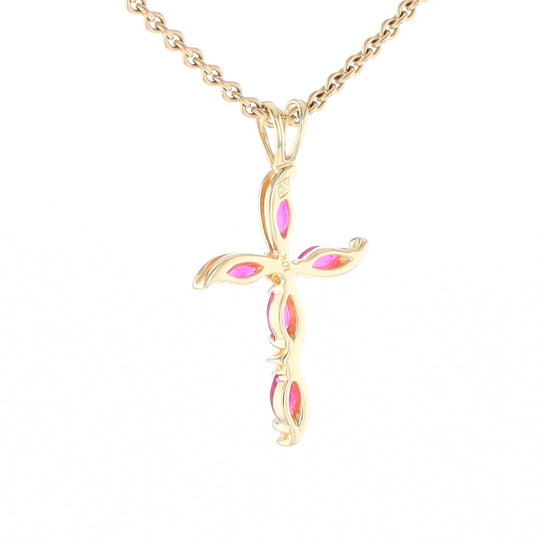 Marquise Ruby Cross