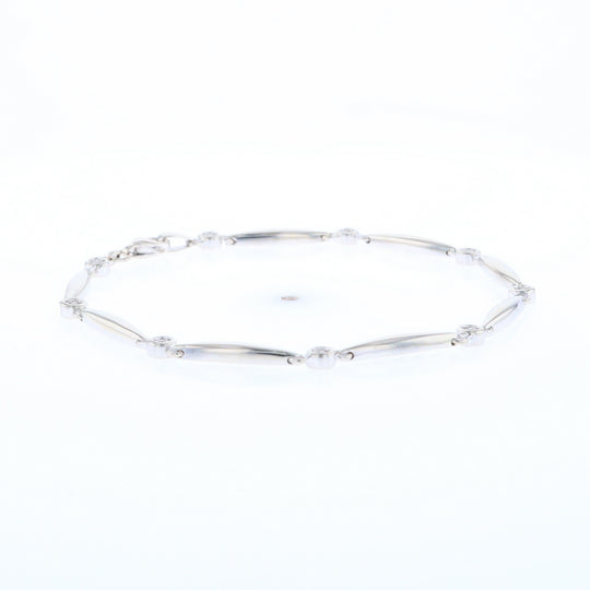 Elongated Link Diamond Bracelet