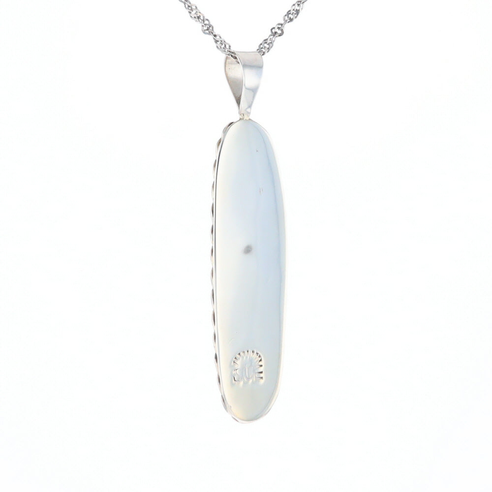 Multi Stone Inlaid Pendant