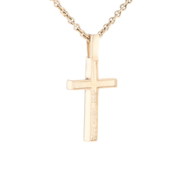 Three Section Gold Quartz Cross - G2
