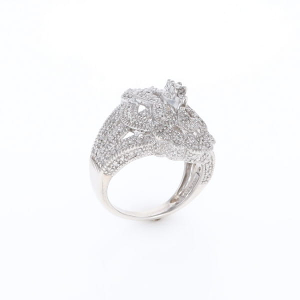 Floral Filigree Design Diamond Ring