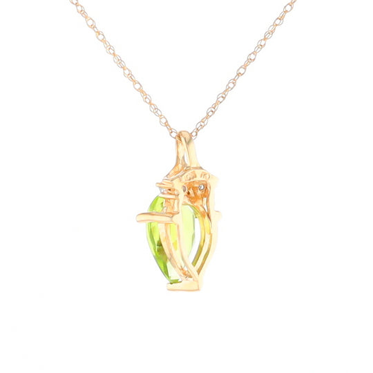 Pear-Shaped Peridot Necklace