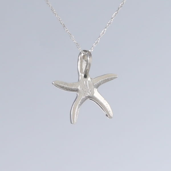 Opal Pendant Inlaid Realistic Star Fish Design