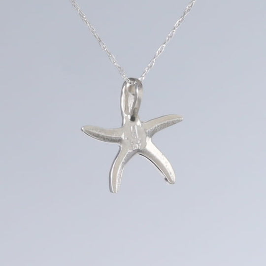 Opal Pendant Inlaid Realistic Star Fish Design