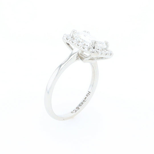 Emerald Cut Diamond Engagement Ring