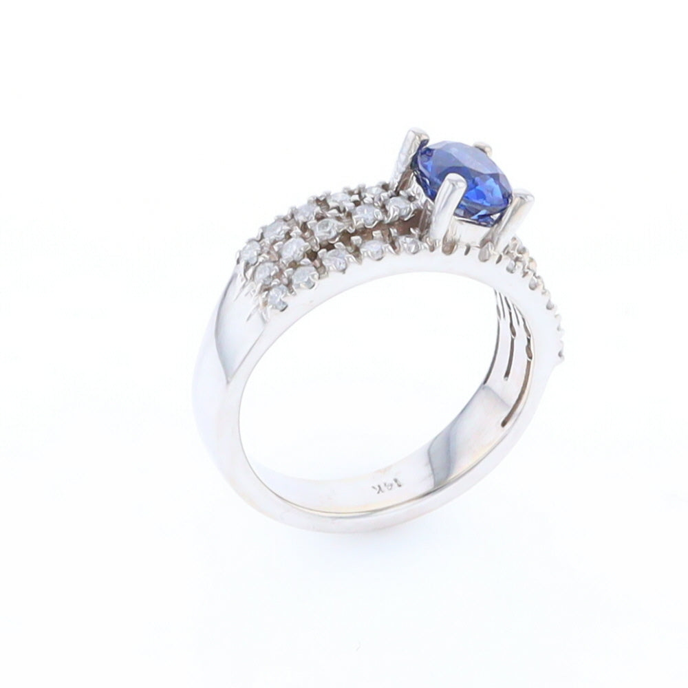 Sapphire Triple Band Ring