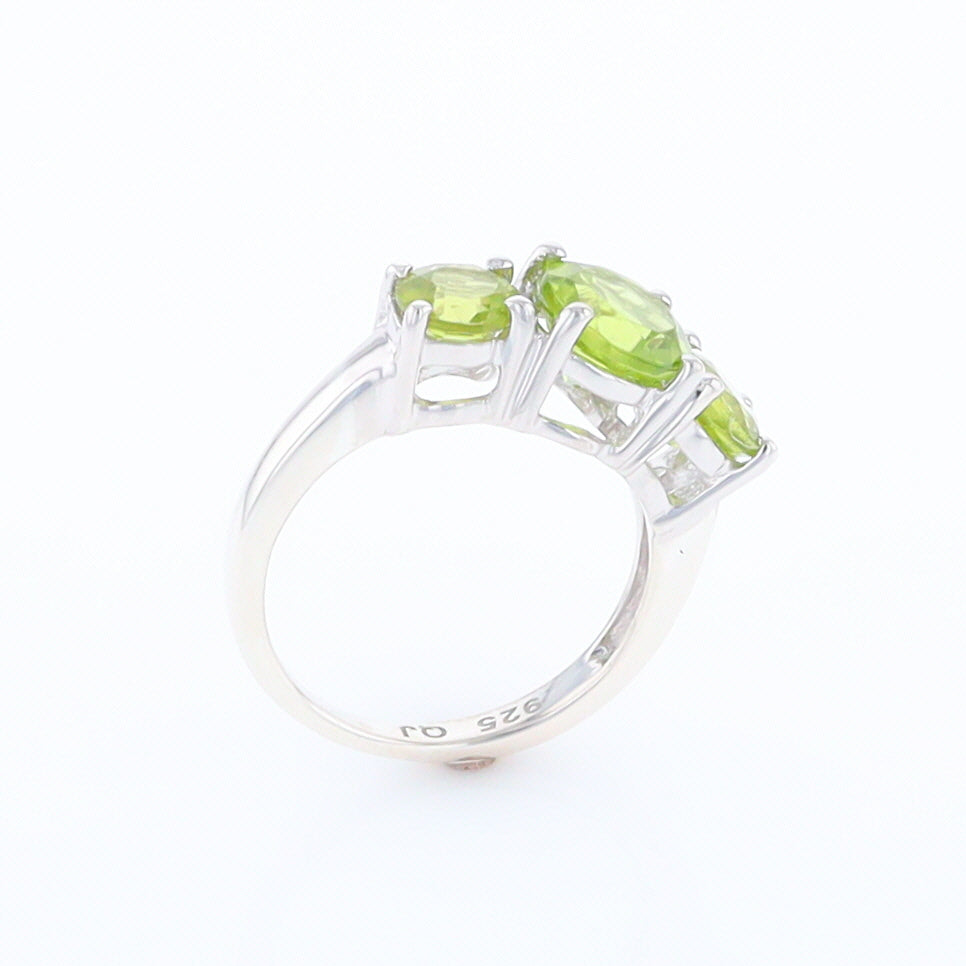 Three Peridot Ring