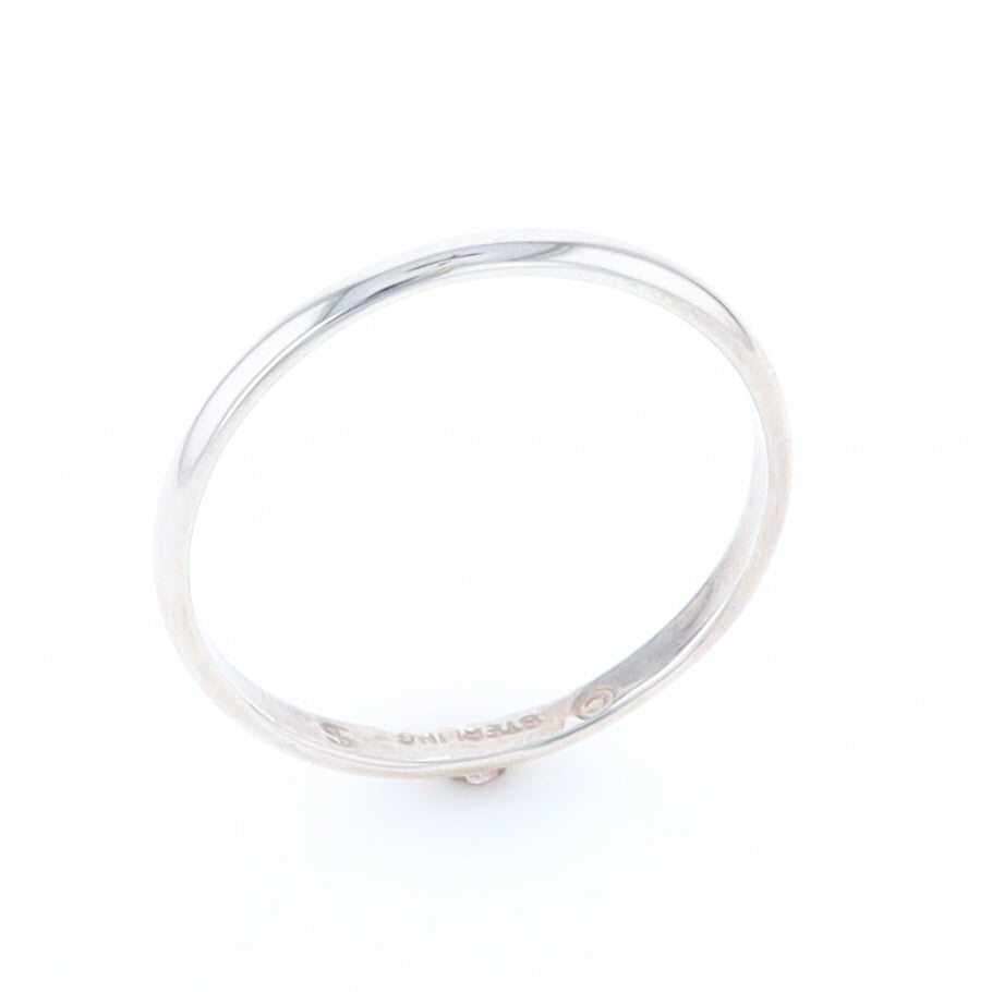 Men's Flat Silver Wedding Band