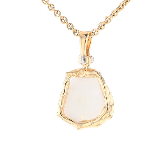 Gold Quartz Freeform Pendant  (G2)