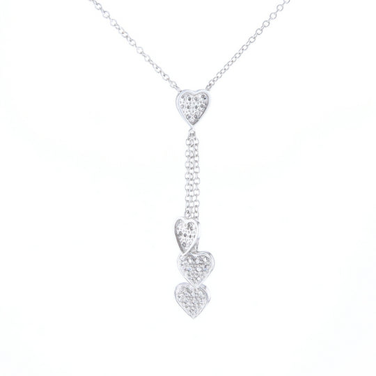 14K Triple Heart Necklace