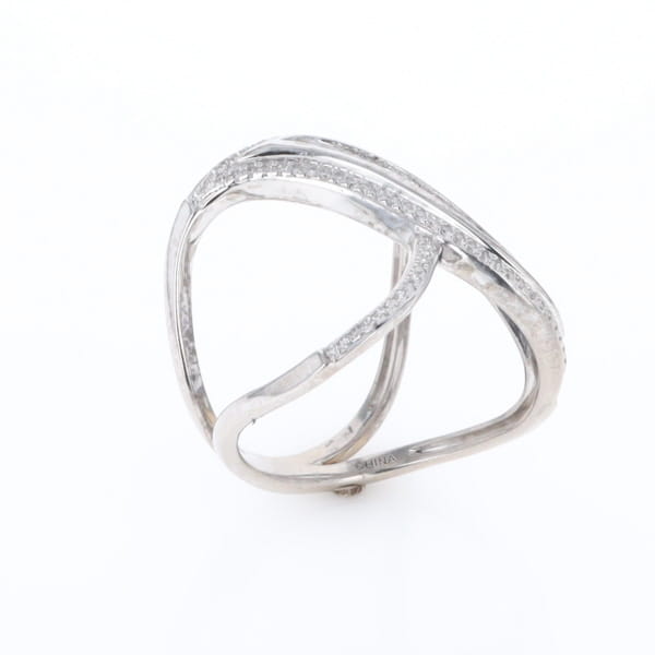 Dramatic Bypass Diamond Ring