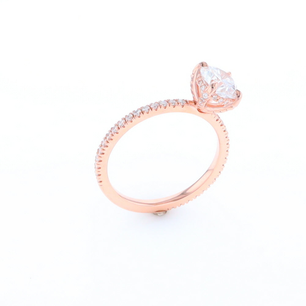 Rose Gold Lab Grown Diamond Engagement Ring