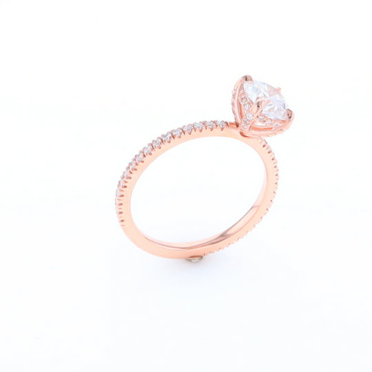 Rose Gold Lab Grown Diamond Engagement Ring