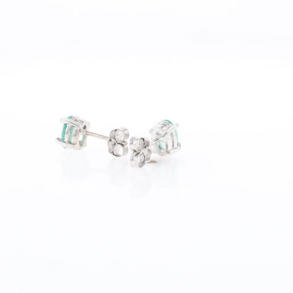 Oval Emerald Stud Earrings