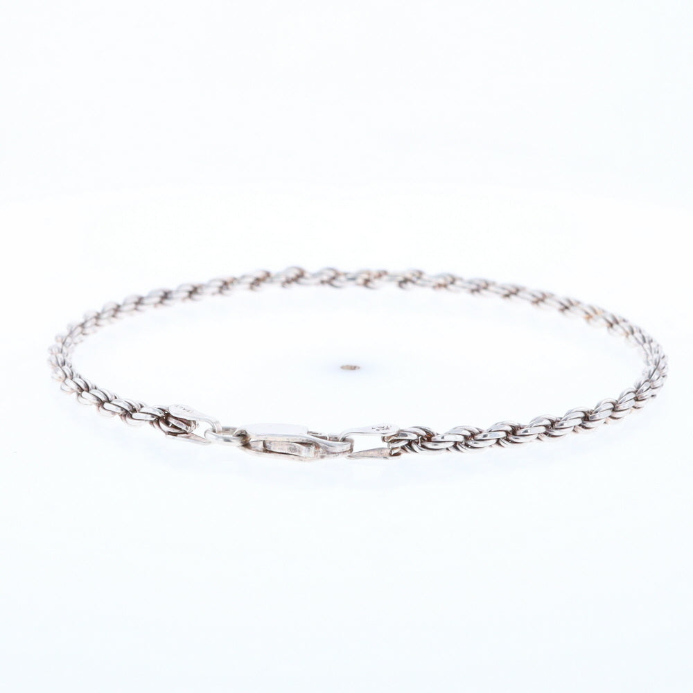 Silver Rope Bracelet