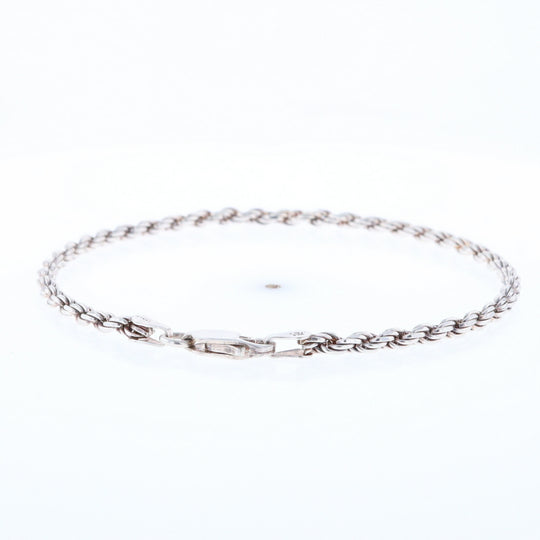 Silver Rope Bracelet