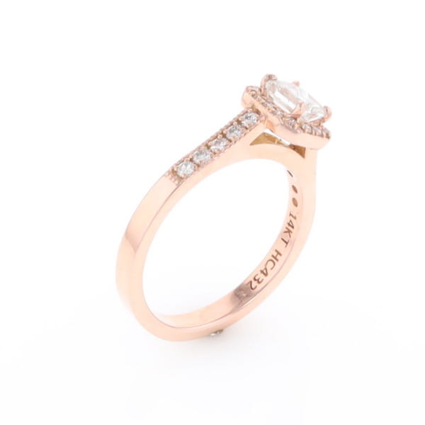 Princess Cut Diamond Halo Ring