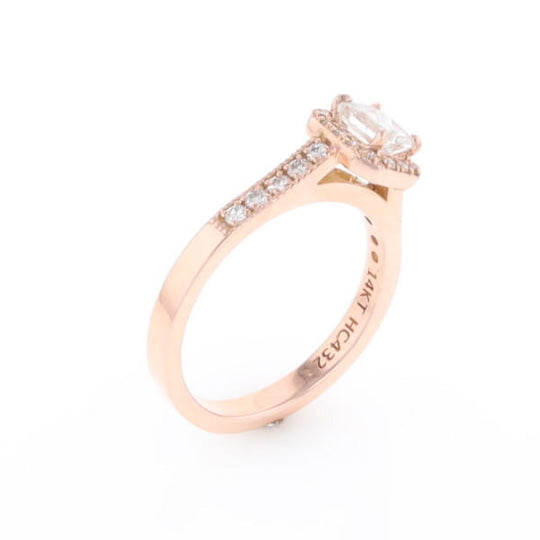 Princess Cut Diamond Halo Ring