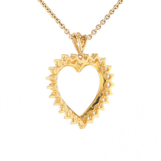 Diamond Halo Heart Pendant