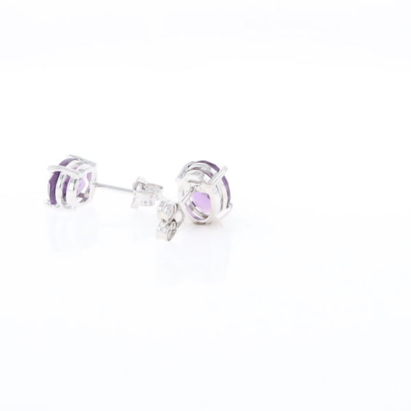 Amethyst Stud Earrings