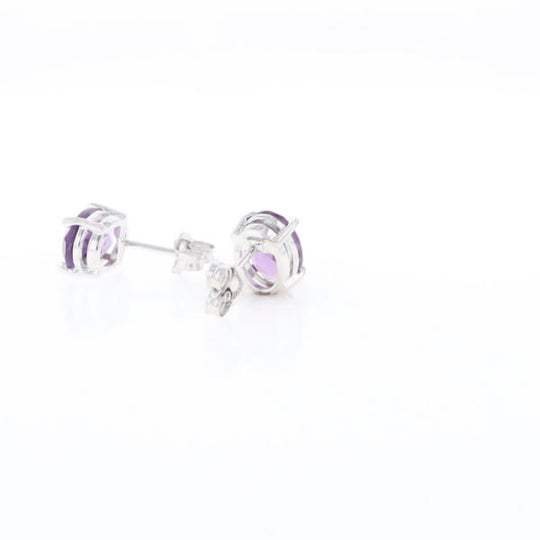 Amethyst Stud Earrings